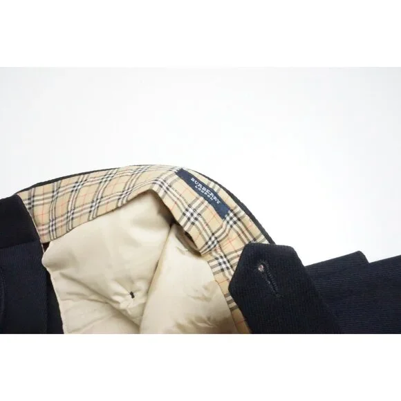 Burberry London Dark Blue 100% Cotton Mens Pants Trousers Sz 54 EU NEW